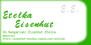 etelka eisenhut business card